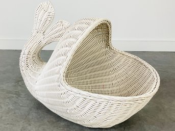 A Wicker Whale Basket