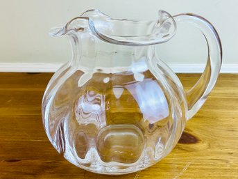 A Tiffany & Co. Clear Glass  Pitcher