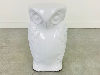 An Owl Garden Stool