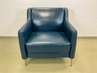 A Contemporary Leatherette Club Chair