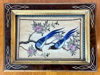 Antique Qingniao Blue Bird Painting