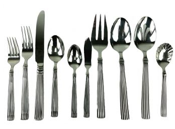 Reed & Barton Stainless Flatware, Service For 12, 65 Pieces