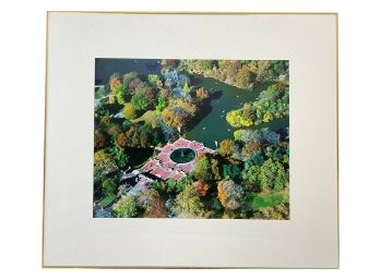 A Large Framed Photo Of Bethesda Terrace, Central Park