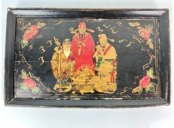 A Vintage Chinese Hand Painted Tray