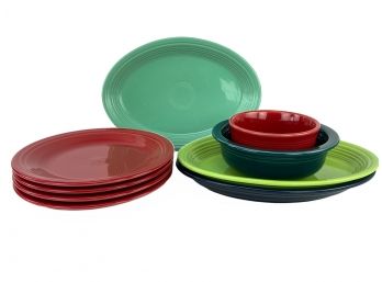 A Collection Of Fiesta Tableware, 9 Pieces