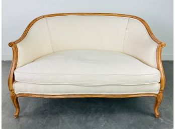 A Louis XV Style Upholstered Love Seat