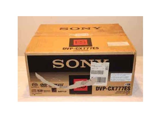 New In Box Sony DVP-CX777ES 400 DISC CD/DVD Player In Silver