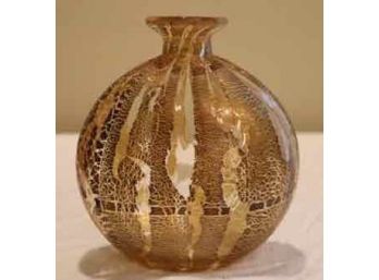 Seguso Viro Murano Glass Vase Signed!