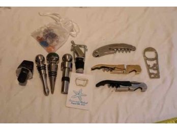 Bar Lot Wine Openers, Stoppers, Bottle Openers, Glass Tags