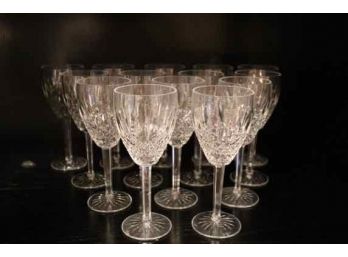 Set Of 14 WATERFORD CRYSTAL 'Castlemaine' Wine GLASS 7 1/8'