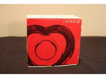 Orrefors AMOUR Heart Shaped Bowl W/ Box