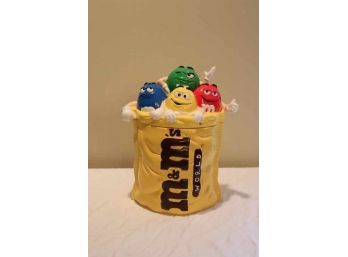 M&MS WORLD CERAMIC COOKIE JAR PEANUT RARE MULTI CHARACTER CANISTER CANDY