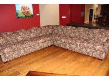 Beautiful Floral Sectional Couch