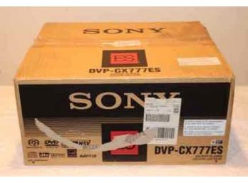 New In Box Sony DVP-CX777ES 400 DISC CD/DVD Player In Silver