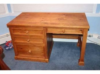 Wood 4 Drawer Desk
