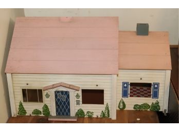 Vintage Doll House Pink Roof