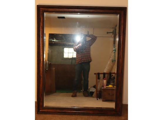 Large Wood Framed Mirror 59' X 46 12'