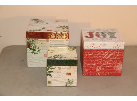 Christmas Holiday Nesting Boxes