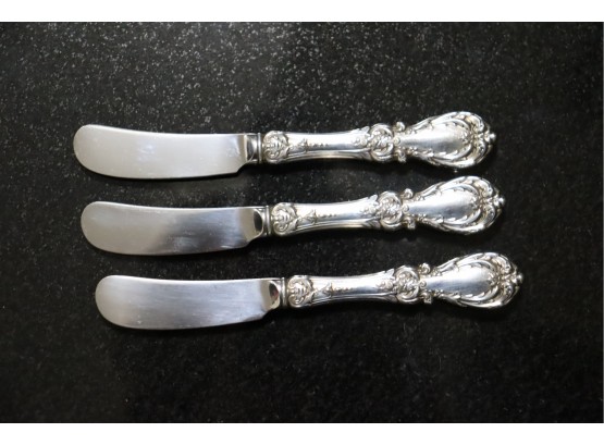 Reed & Barton Sterling Silver Handled Butter Knives 129.6g