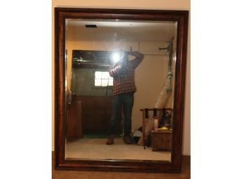 Large Wood Framed Mirror 59' X 46 12'