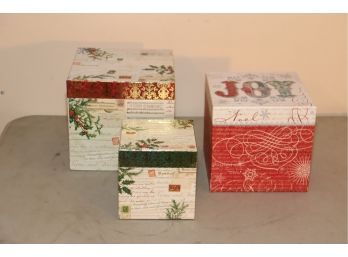 Christmas Holiday Nesting Boxes