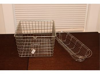 Pair Of Wire Baskets
