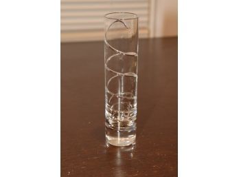 BACCARAT Crystal Swirl SPIRAL Bud Vase