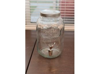 LARGE Yorkshire Glassware Mason Jar With Spout