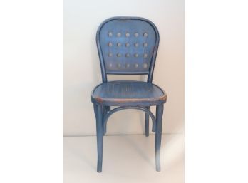 Blue Wood Chair Made In Italy