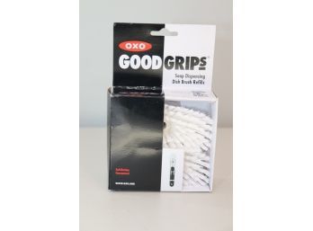 OXO Good Grips ~ Soap Dispensing Dish Brush Refills ~ 2-Pack ~ White ~ BRAND NEW