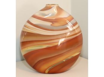 Murano Hand Blown Swirl Glass Vase