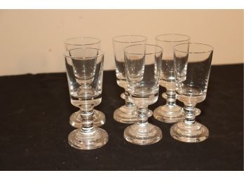 Set Of 6 French Juice Glasses