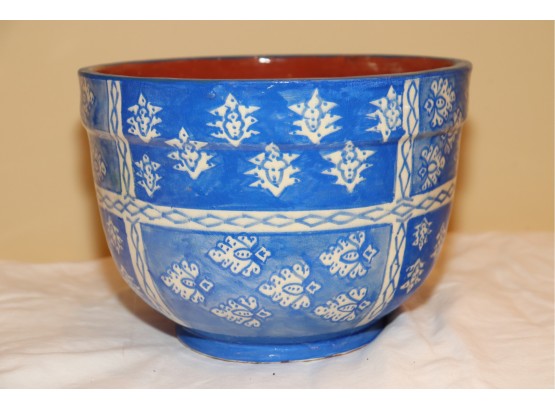 Vintage Hand Painted Stoneware Bowl
