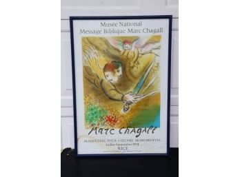 Vintage  Musee National Message Biblique Marc Chagall Poster HAND SIGNED