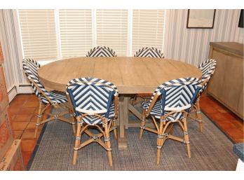 Set Of 6 Serena & Lilly Riviera Dining Chairs
