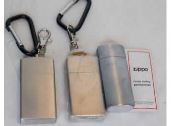 Zippo And 2 Other Pocket Ashtrays