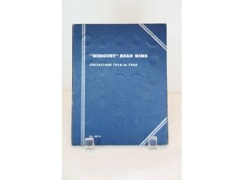 Vintage Mercury Head Dime US Coin Collection Folder 1916-1945 With COINS