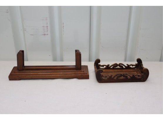 Asian Wood Display Stands