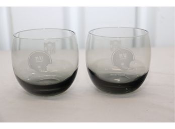 Pair Of NY Giants Drinking Glasses