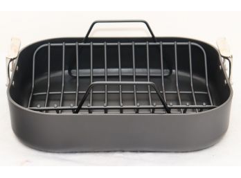 ALL-CLAD NONSTICK ROASTING PAN WITH RACK, 16' X 13'