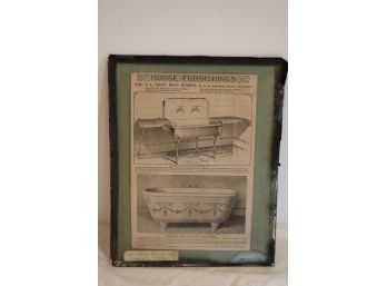 Antique House Furnishings Paper Advertisement