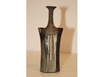 Vintage Drip Glazed Studio Art Pottery Vase Signed LEE