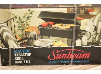 NEW IN BOX Sunbeam Model 1141 Electric Table Top Grill