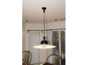 Vintage Frisbi - Pendant Ceiling Dimmable Lamp In Black  Chandelier