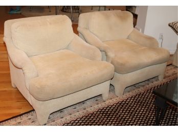 Pair Of Marge Carson Upholstered Arm Chairs