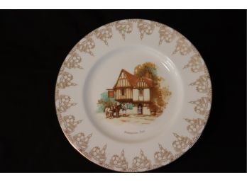Vintage Shakespearean Days Plate Bone China Made In England
