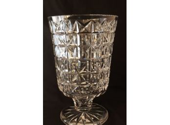 Vintage Crystal Pedestal Flower Vase