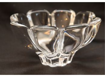 Flower Crystal Glass Candy Nut Bowl