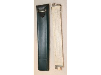 Vintage Slide Ruler And Case