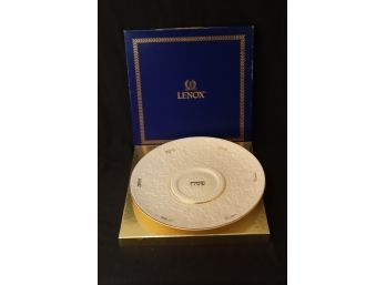 Lenox 13 Old Mark Seder Sedar Plate Ivory Gold Trim Judaic Collection In Box